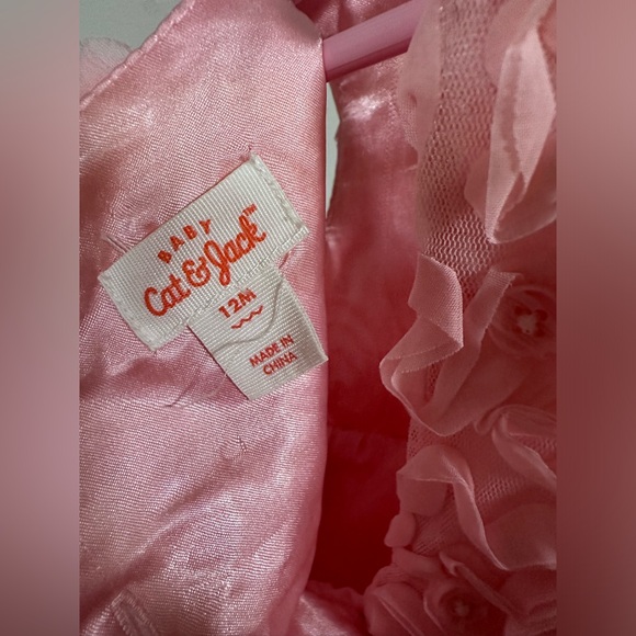 PINK ROSES DRESS 12M PERFECT CONDITION - Picture 3 of 5